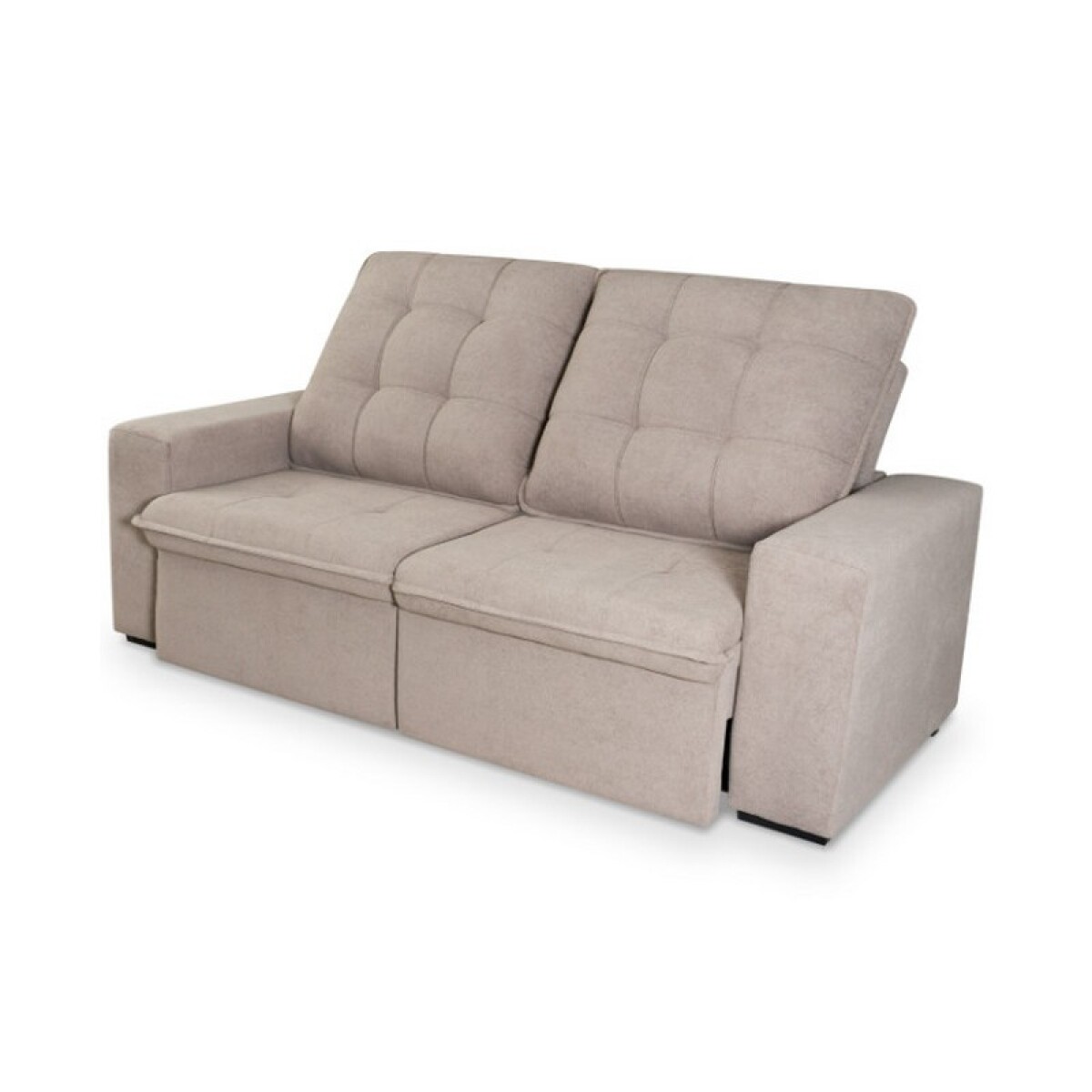 SOFA HELLEN RECLINABLE 3 LUGARES MAGNUM. MARRÓN CLARO 