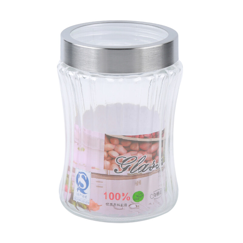 Frasco vidrio con tapa N/a