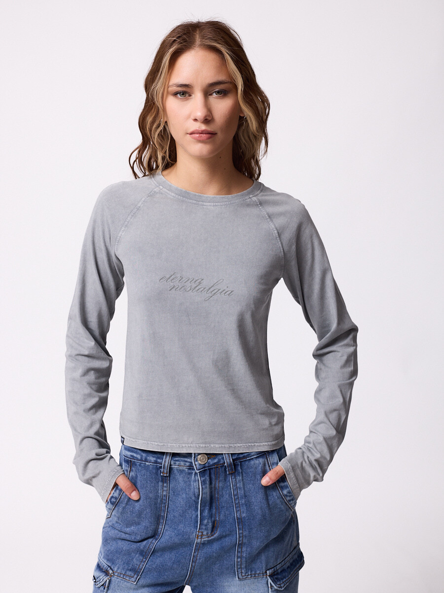 T-SHIRT M/L LEPAN DIXIE Gris