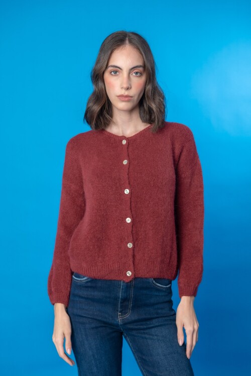 Cardigan Lenna Bordeaux