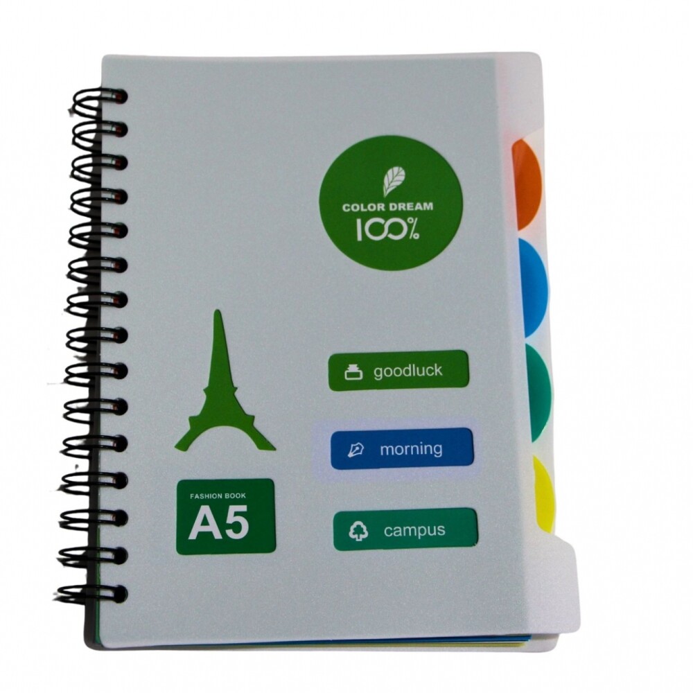 CUADERNO A5 22KPP TAMAÑO 15X21 COLOR VERDE