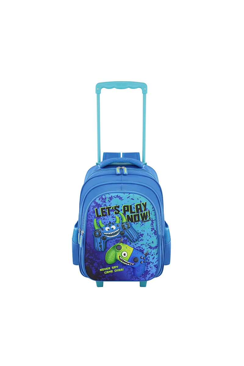 Mochila con Carrito - Azul 