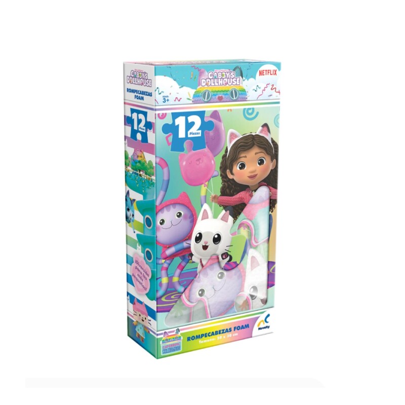Puzzle Foam 12 Piezas Gabbys Dollhouse Novelty PUZZLE FOAM 12 PIEZAS GABBYS DOLLHOUSE JCA-4610F