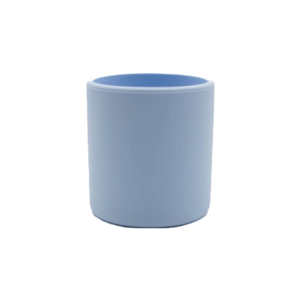 vaso silicona BLW celeste