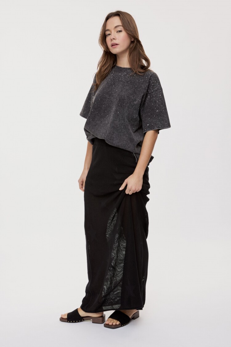 FALDA STELLA Negro