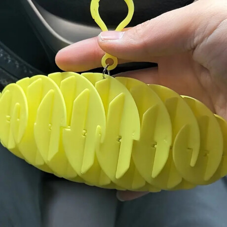 Llavero cuadriculado de plástico fidget toy Amarillo