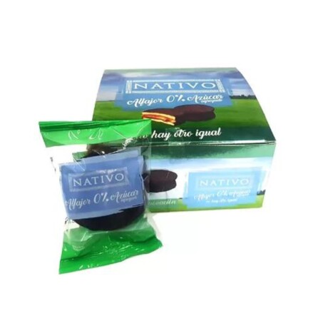 Caja 8 Alfajores Nativo Chocolate 0% Azúcar 001