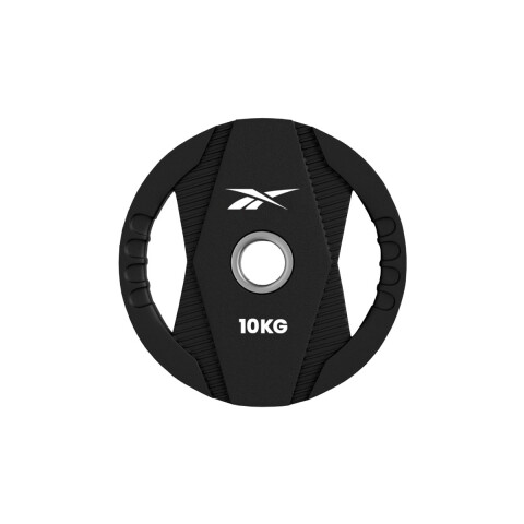 Disco Olímpico De Tpu Con Agarre Reebok 10Kg Negro
