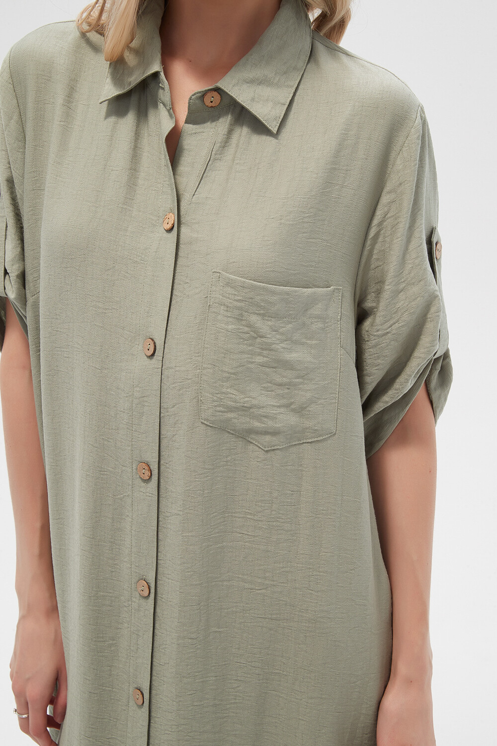 Vestido Voce Verde Azulado