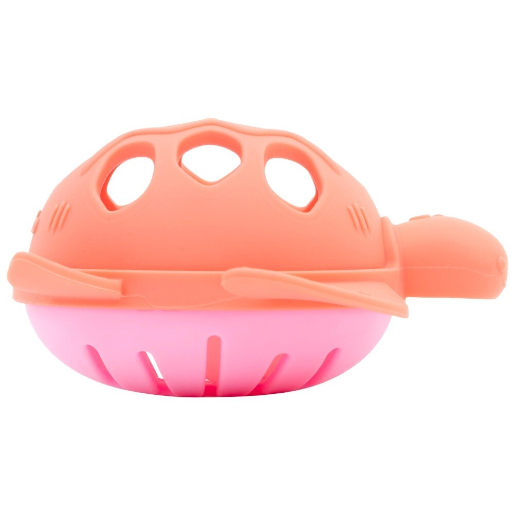Mordillo sonajero silicona TORTUGA BUBA rosa