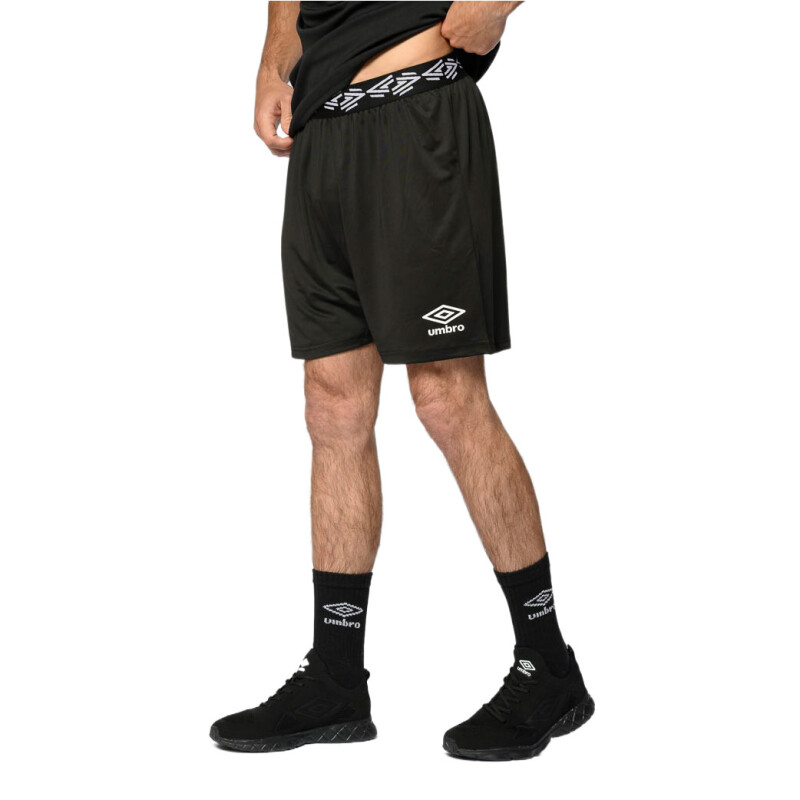 Bermuda de Hombre Umbro Line Negro - Blanco