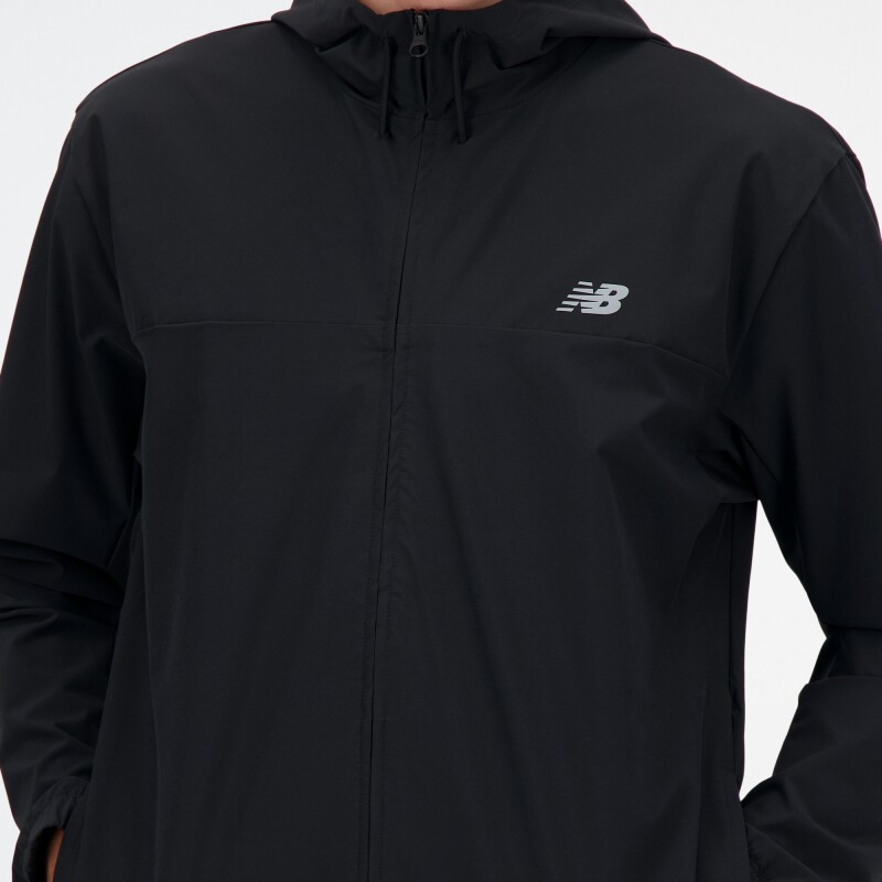 Campera New Balance de Hombre - WOVEN FULL ZIP - MJ41018BK BLACK