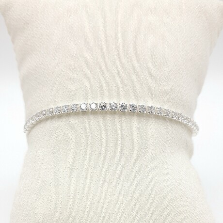 Pulsera de plata 925 con circonias, TENNIS. Pulsera de plata 925 con circonias, TENNIS.