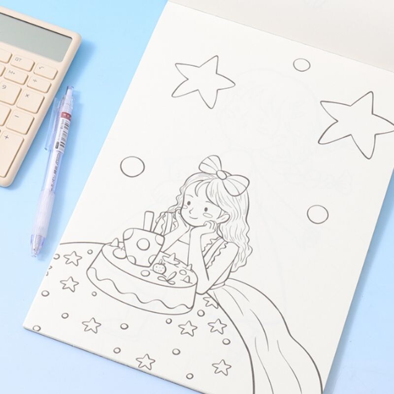 Cuaderno Para Colorear Niñas - A4 - 24 Hojas Cuaderno Para Colorear Niñas - A4 - 24 Hojas