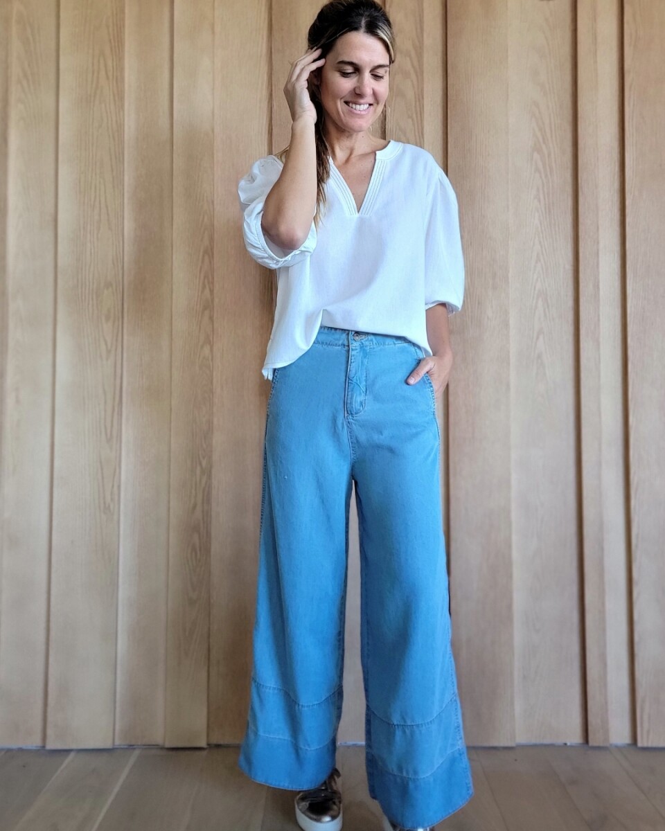Pantalón Tomillo - Denim Celeste 