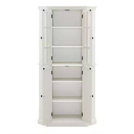 CRISTALERO 4 PUERTAS BOTELLERO ARMARIO ESTANTERÍA ESQUINERO - BLANCO CRISTALERO 4 PUERTAS BOTELLERO ARMARIO ESTANTERÍA ESQUINERO - BLANCO