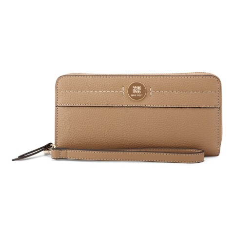 Small Leather Good Nami Slg Zip Arnd Wrstlt Wllt Dark Camel