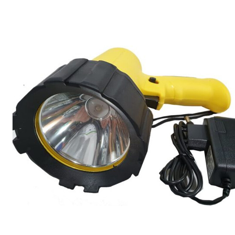 Foco de mano led 10 w recargable 200 m AMARILLO