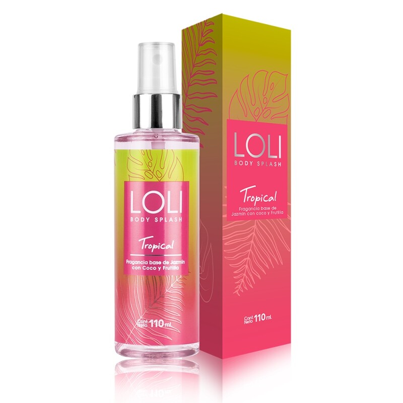 Loli Body Splash Tropical Frasco 110 ml Loli Body Splash Tropical Frasco 110 ml