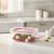 Recipiente Rectangular Dos Broches de 360 ml ROJO