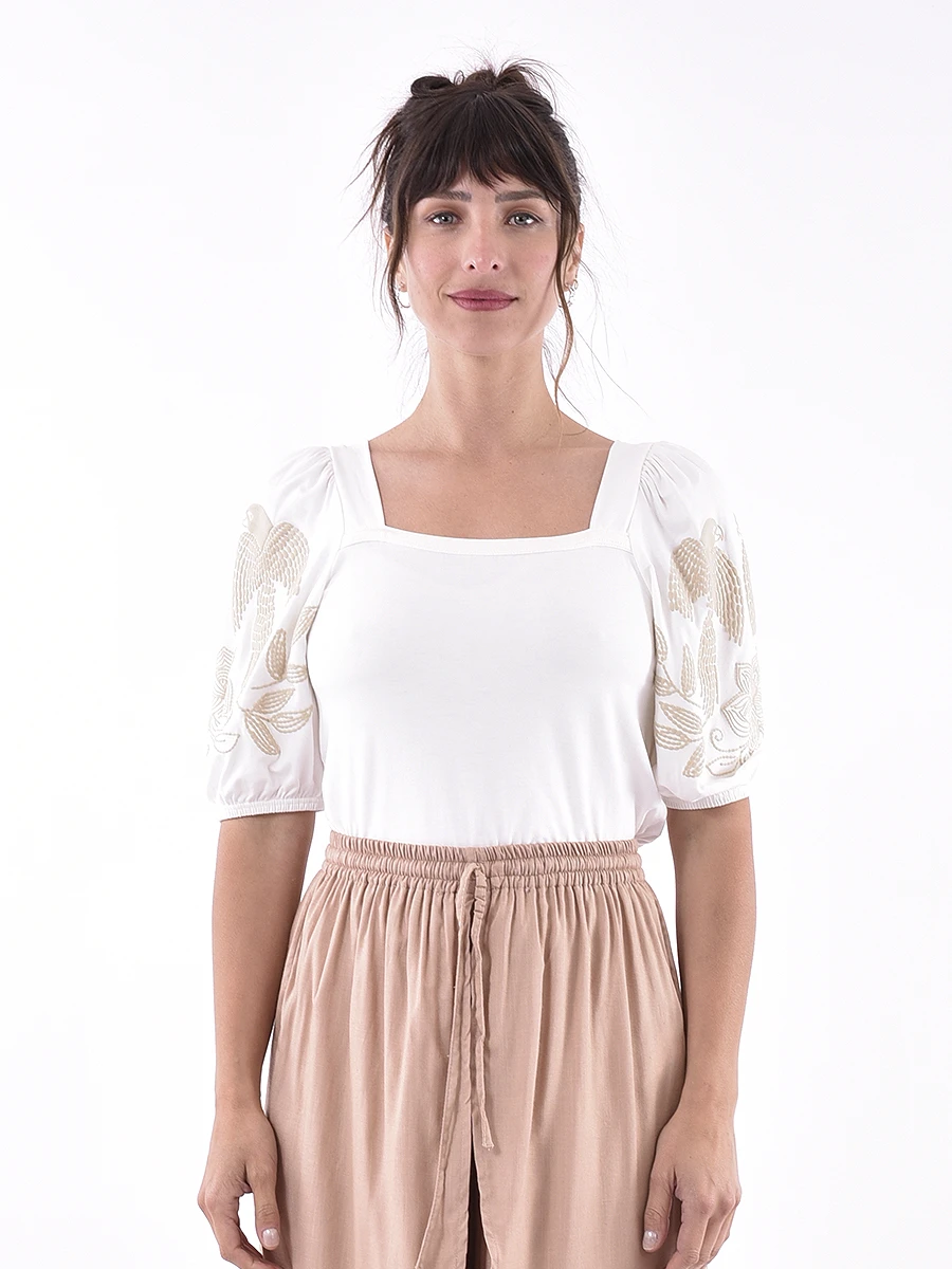 REMERA MARILIA - CRUDO 