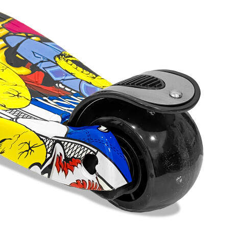 Monopatín Tripatín Estampado C/ Luz Scooter Regulable Multicolor 2