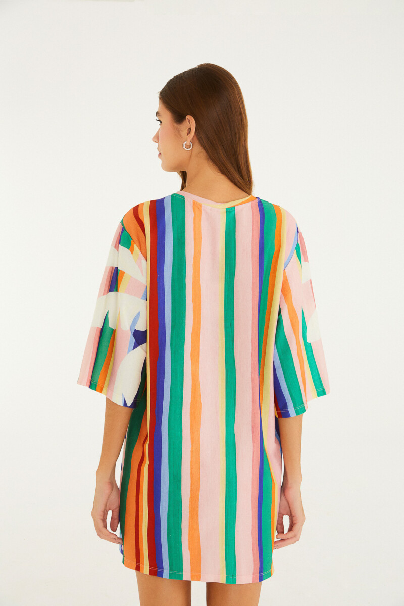 VESTIDO CORTO Multicolor
