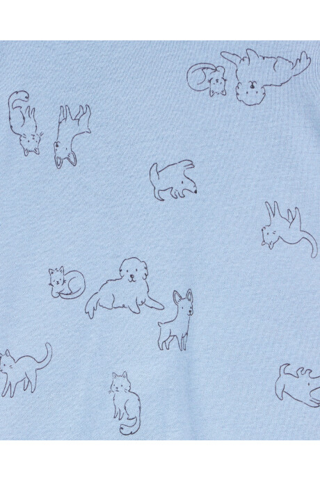 Set tres piezas de algodón, pijama, pelele y body, diseño perro Sin color