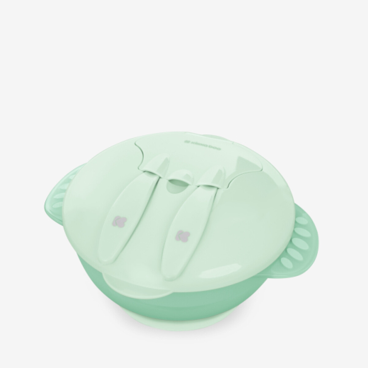 Bowl 4 en 1 KIKKABOO - verde transparent 