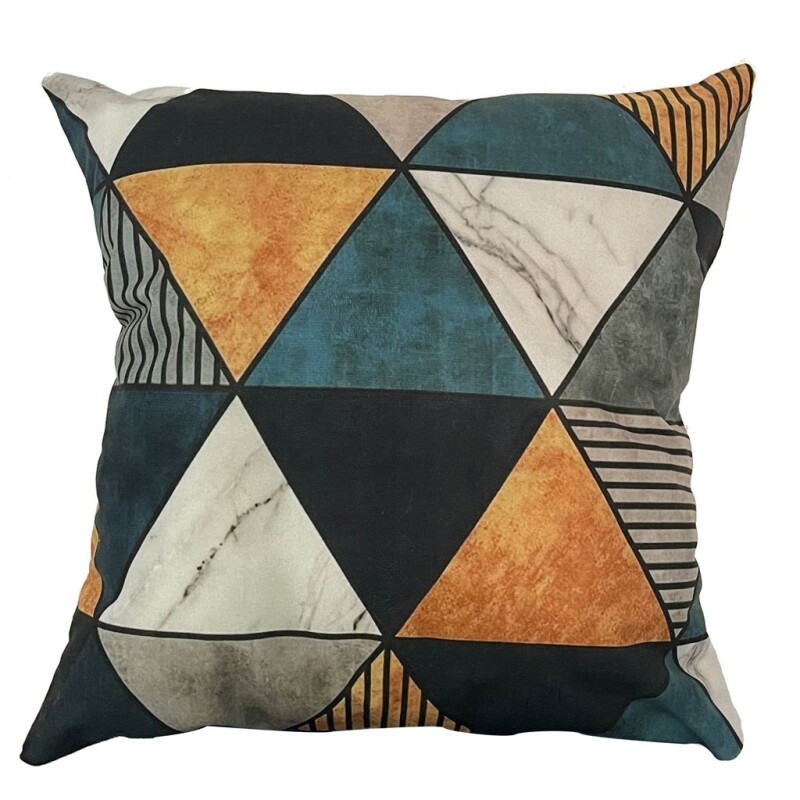 ALMOHADON ESTAMPADO 45x45CM TRIANGULOS DIF COLORES ALMOHADON ESTAMPADO 45x45CM TRIANGULOS DIF COLORES