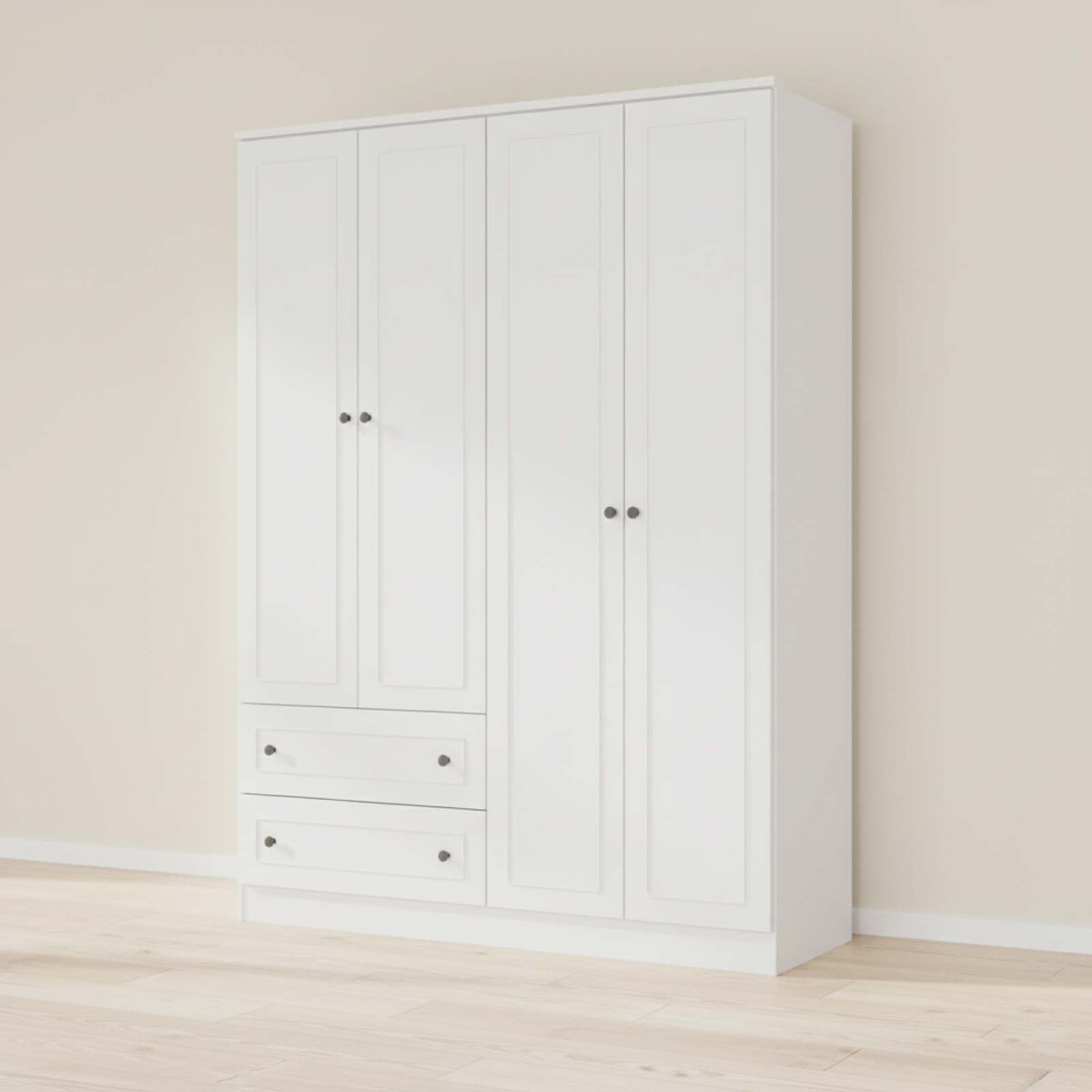 PLACARD - 4 PUERTAS MDF BLANCO AMERICANO PLUS 