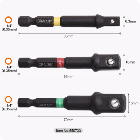 ADAPTADOR HEXAGONAL JUEGO 3 PIEZAS PRO HARDEN ++ N/a