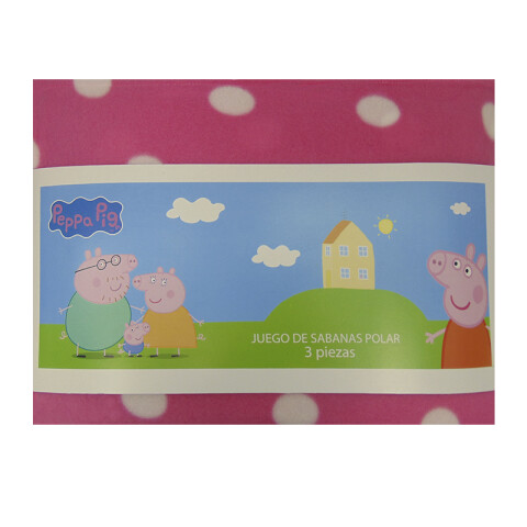 Juego Sábanas Infantiles Polar Peppa Pig 1 Plaza U
