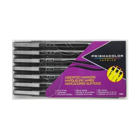 Set 7 Marcadores Prismacolor Premier Negro 001