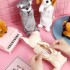 Cartuchera Escolar Peluiche Perro Infantil Con Cierre 2 en 1 Variante Color Blanco