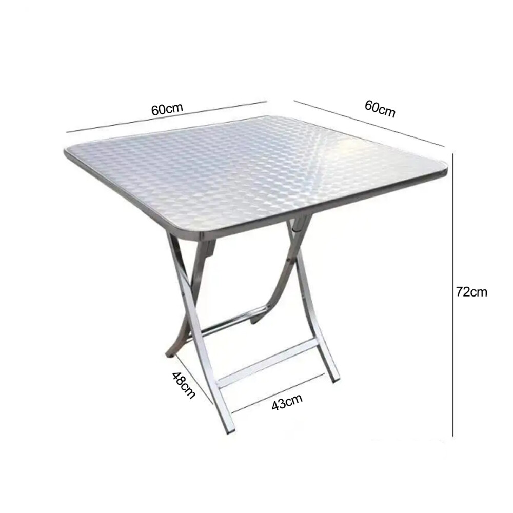 Mesa Plegable De Aluminio Para Exteriores Cuadrada Mesa Plegable De Aluminio Para Exteriores Cuadrada