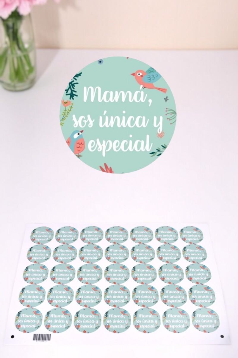 Stickers día de la madre plancha - DISEÑO 8 