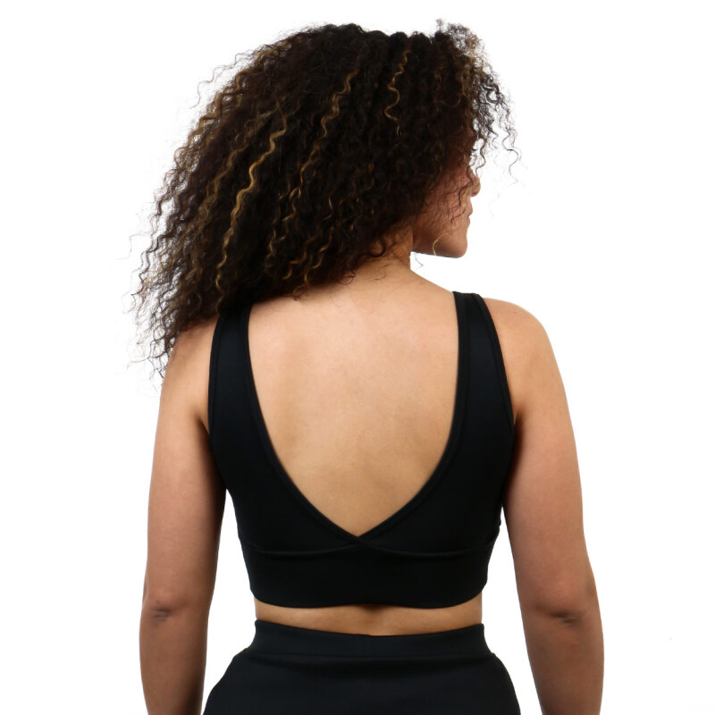 Top Mujer Diadora Dry Fit Negro-negro