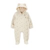Enteritos Carters Algodón forrado de abrigo con pie 3M Tree Beige