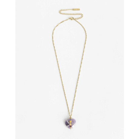 Cadena Acero Healing Rituals Amatista Violeta Medio