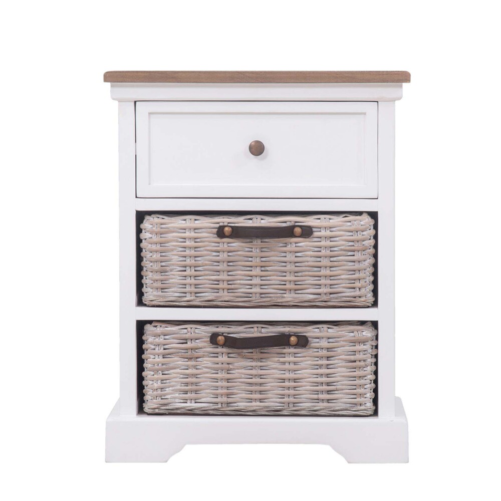 MESA DE LUZ MADERA-DE-MANGO BLANCO CADIZ