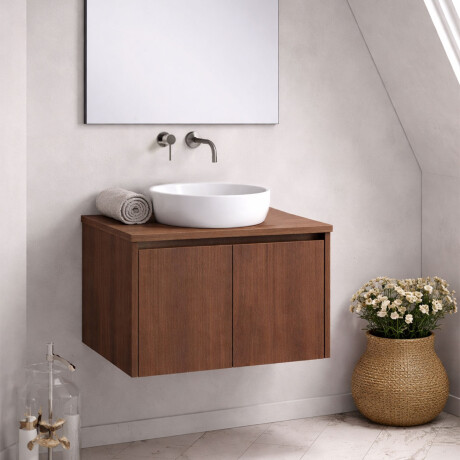 MUEBLE PELLINI EN MDF Y MELAMINA - COLOR MADERA GAMAS DE MARRON