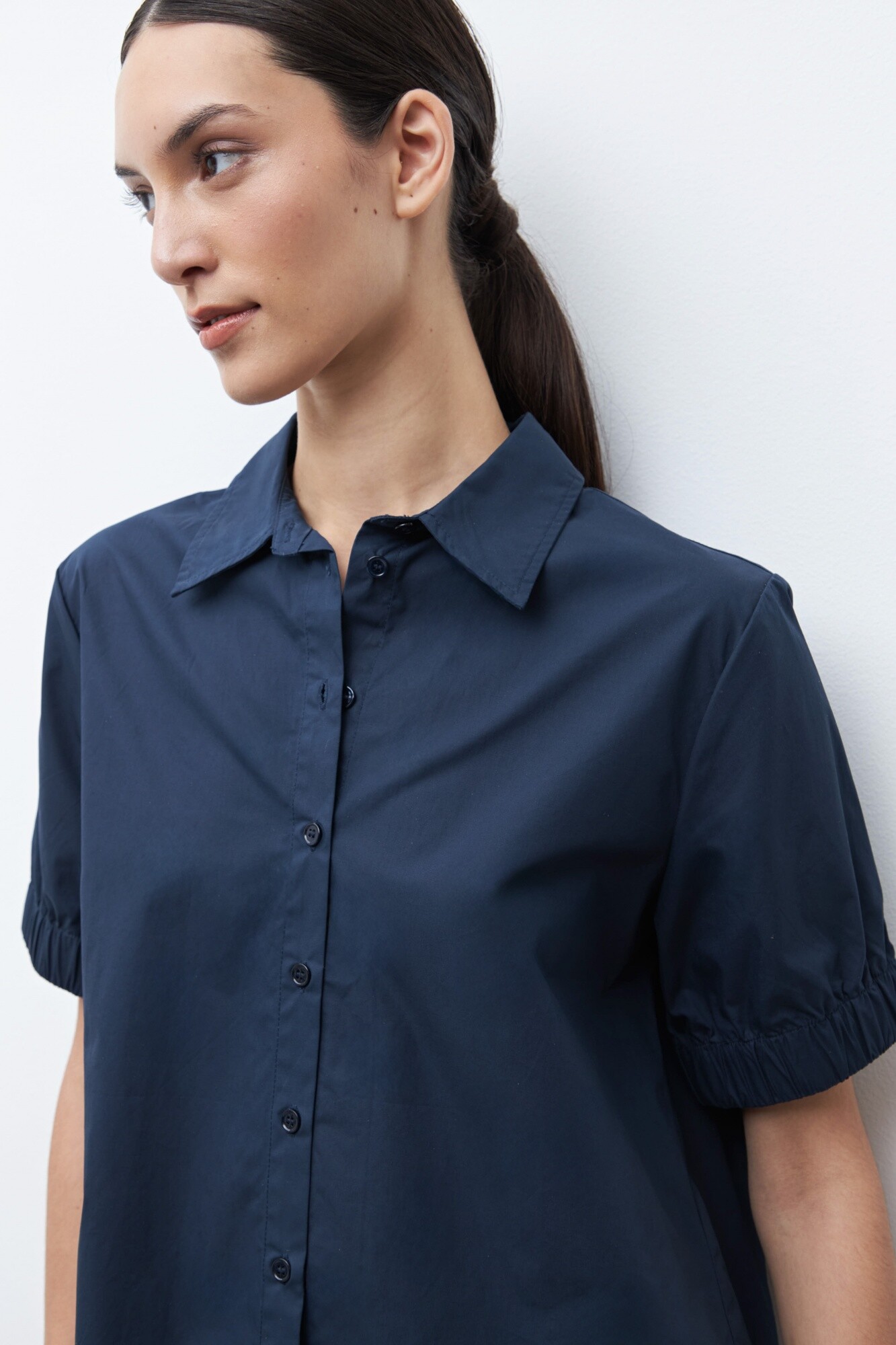 Camisa manga corta - azul marino — Lolita