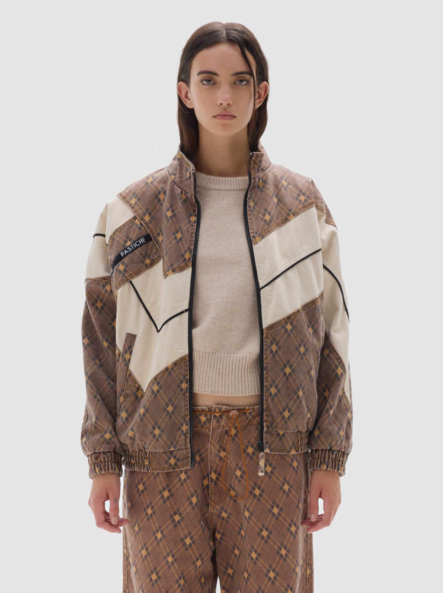 Campera Olímpica Print - Brown 