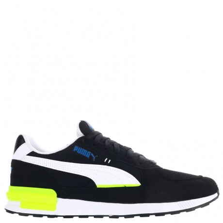 Championes de Hombre Puma Graviton Negro - Blanco - Amarillo Lima