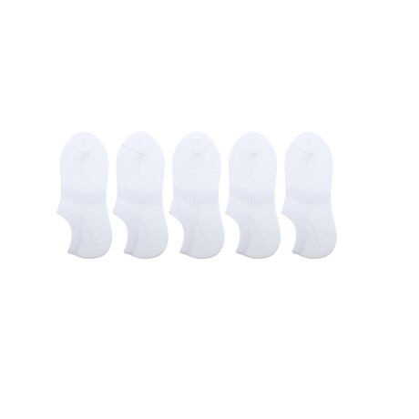 Soquete 5 pares blanco