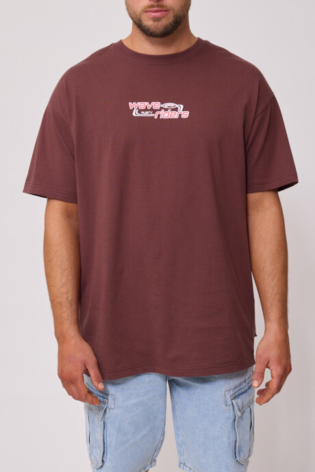 T-SHIRT KINES RUSTY Chocolate