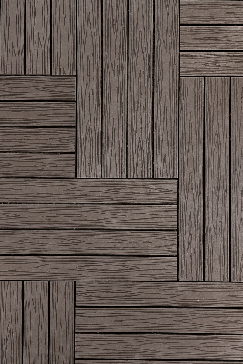 EASY DECK D303 BALDOSA EASY DECK WPC D303-I-Z COFFE 600X300X22MM