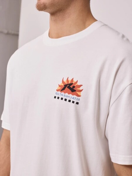 T-SHIRT RUSTY LASON BLANCO