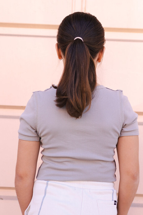 TOP CASSEY TEEN DIXIE Gris Claro